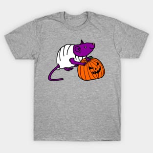 Cute Rat Getting Ready for Halloween Horror T-Shirt